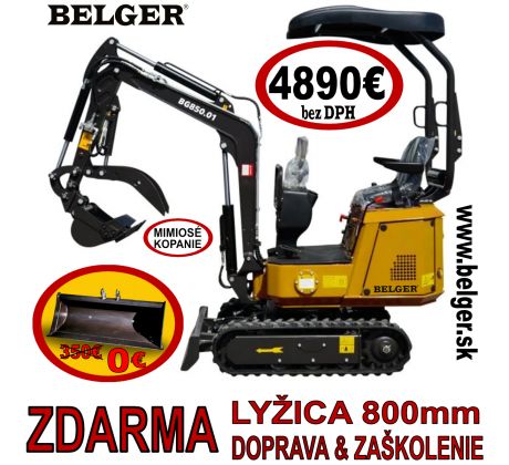 AKCIA-MINIBAGER BELGER BG-850.01 + SVAHOVACIA LYŽICA 800mm