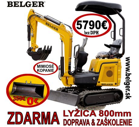 AKCIA-MINIBAGER BELGER BG-910.01 + SVAHOVACIA LYŽICA 800mm