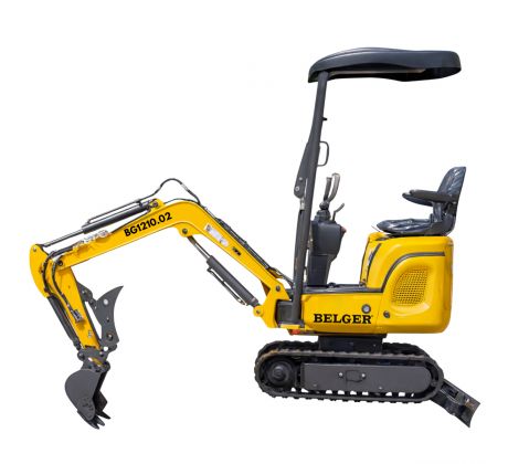 MINIBAGER BELGER BG-1210.02 SET s HYDRAULICKOU SVAHOVACOU LYŽICOU a PRÍSLUŠENSTVOM