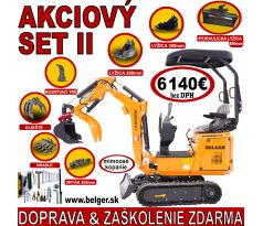 MINIBAGER BELGER BG-850.01 HT SET II s hydraulickou svahovacou lyžicou