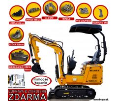 MINIBAGER BELGER BG-850.01 SET s hydraulickou svahovacou lyžicou