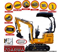 MINIBAGER BELGER BG-850.01 SET s pevnou svahovacou lyžicou