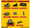 MINIBAGER BELGER BG1400.12 SET s pevnou svahovacou lyžicou + hydraulický pridržiavací palec