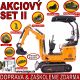MINIBAGER BELGER BG-850.01 II SET s hydraulickou svahovacou lyžicou